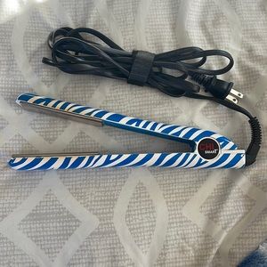 CHI Smart Titanium Ceramic 1” Digital Straightening Iron - Blue Zebra